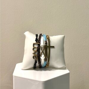 Faith and Love Bracelet Set